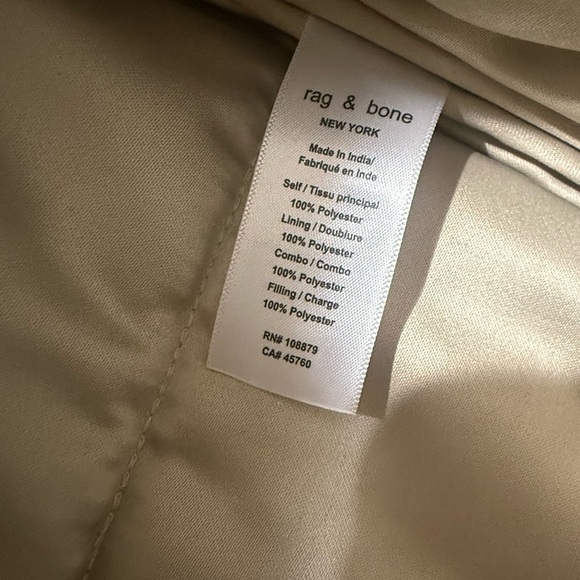Rag & Bone Beige Puffer Vest size XS new with tags - Picture 7 of 7